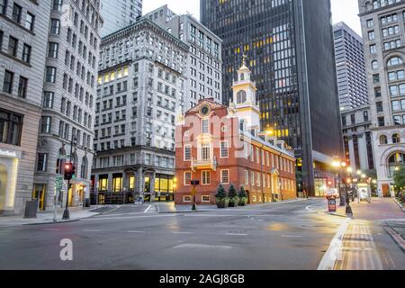 L'Old State House, Boston, MA, USA Banque D'Images