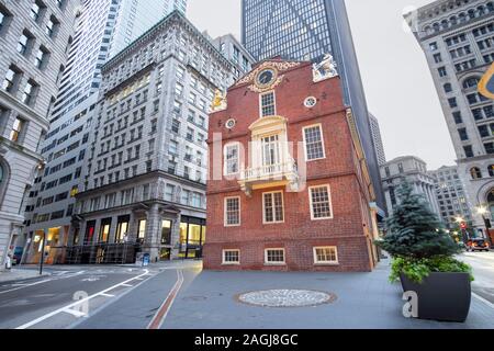 L'Old State House, Boston, MA, USA Banque D'Images