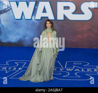 Londres, ANGLETERRE - 18 DÉCEMBRE : Keri Russell assiste à la première européenne de 'Star Wars : La montée de Skywalker' au Cineworld Leicester Square sur Décembre Banque D'Images