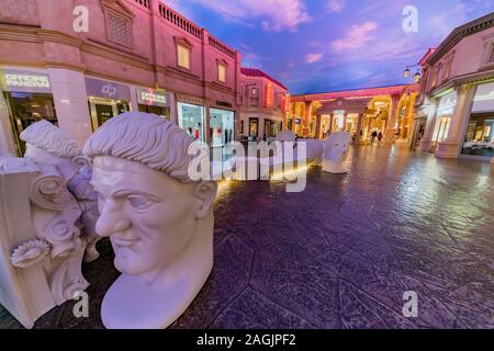 Las Vegas, DEC 25 : vue de l'intérieur de l'hôtel Caesars Palace le Déc 25, 2017 à Las Vegas, Nevada Banque D'Images