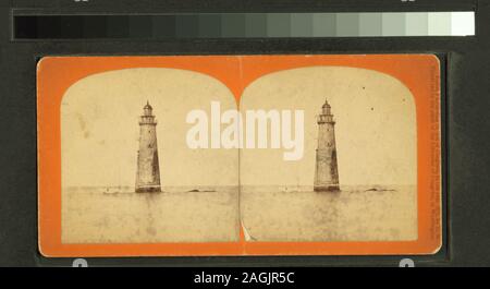 Du récif minot de Minot Phare Phare du récif. ; Minot's Ledge Phare. Banque D'Images