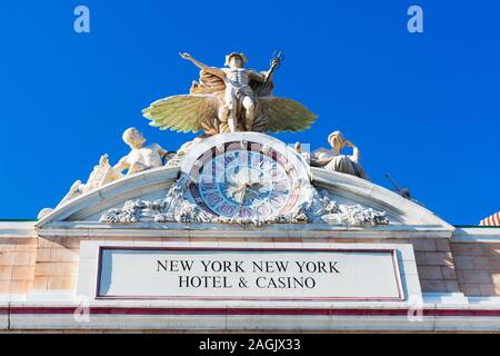 Réplique de gloire du commerce de sculpture sur Grand Central Terminal New York-New York Hotel and Casino - Las Vegas, Nevada, USA - Décembre, 2019 Banque D'Images