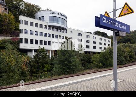 Moritz Grossmann, fabricant de montres de luxe dans la région de Glashutte, Saxe Banque D'Images