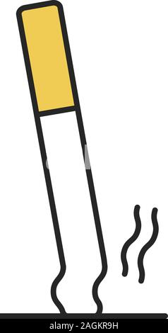 L'icône de couleur cigarette substitués. Arrêter de fumer. Vector illustration isolé Illustration de Vecteur