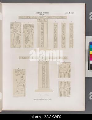 Neues Reich. Dynastie XIX. Von Felsentempel Bet El Walli [Beit el-Wali]. ; Neues Reich. Dynastie XIX. Von Felsentempel Bet El Walli [Beit el-Wali]. Banque D'Images