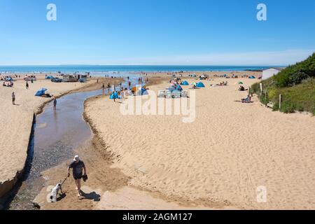 Woolacombe Sands Beach, Woolacombe, Devon, Angleterre, Royaume-Uni Banque D'Images