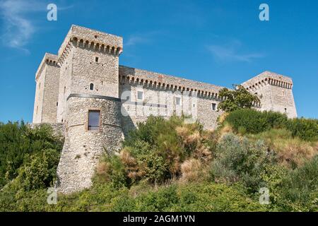 La forteresse de Narni, forteresse albornoz, Pérouse, Ombrie, Italie Banque D'Images