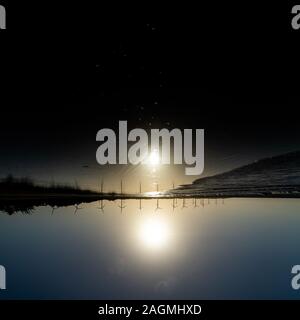 Scènes de coucher de soleil dans le village d'Icarai de Amontada Dans l'État de Ceará, dans le nord-est du Brésil Banque D'Images