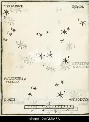 Alessandro Piccolomini (1508-1578). L'astronome italien et humaniste. "Constellation d'Andromède". De le stelle fisse (la sphère du monde et les étoiles fixes). Édité à Venise en 1540. Gravure, 1559. Banque D'Images