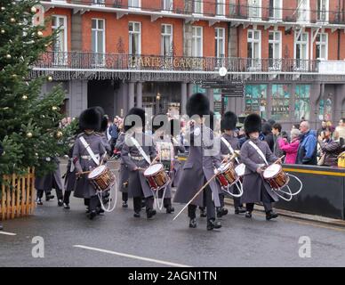 Welsh Guards Band au château de Windsor Banque D'Images