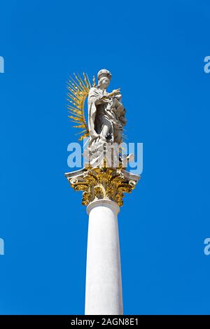 Monument de la peste, la place de la liberté, Brno, République Tchèque, Europe Banque D'Images