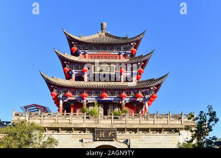 Tour Wuhua De La Vieille Ville De Dali Dans Le Yunnan, Chine Banque D'Images