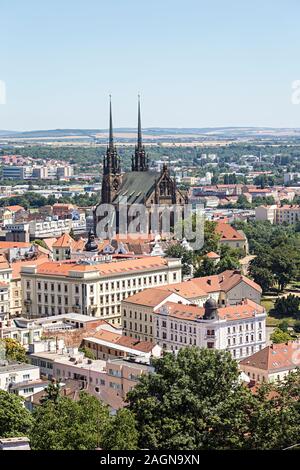 Cathédrale de Saint Pierre et Saint Paul, Brno, République Tchèque, Europe Banque D'Images