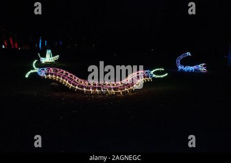 Illuminations de Noël au zoo de Detroit 11/24/2017 Banque D'Images