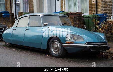 Constructeur automobile français Citroën, l'emblématique modèle DS avec suspension pneumatique. Banque D'Images