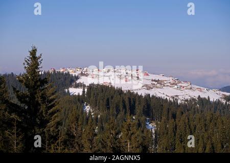 Paysage de neige dans le comté de highland trabzon turquie tonya Banque D'Images