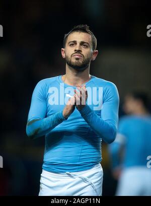 Bernardo Silva de Man City à temps plein pendant la Coupe du match entre Carabao QF Oxford United et Manchester City à l'Kassam Stadium, Oxford, Engla Banque D'Images