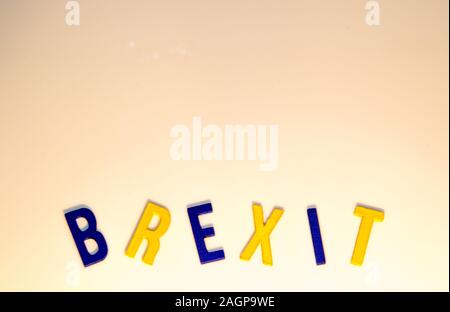 Brexit est l'un des, sinon le, plus grande nouvelle sujets sur les médias à travers le monde. Banque D'Images