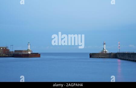 Début décembre trois jours à Lowestoft, cette photo de l'établissement harbor lights prise le premier soir - vendredi. Banque D'Images