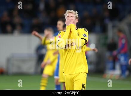 Berlin, Allemagne. 18Th Oct 2019. firo : 20.12.2019, football, 1.Bundesliga, la saison 2019/2020, TSG Hoffenheim - Borussia Dortmund BVB, 2 : 1 Julian BRANDT, BVB, Entauschung | Conditions de crédit dans le monde entier : dpa/Alamy Live News Banque D'Images