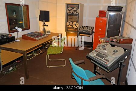 Salle de presse et salle de presse Coldwar pour un bunker secret Banque D'Images