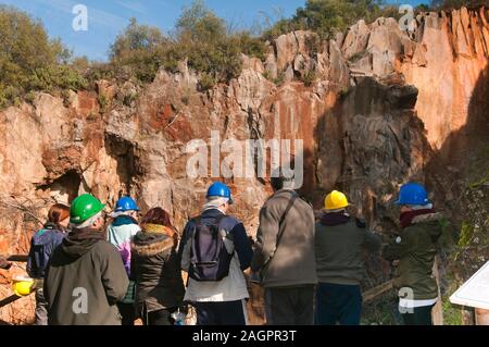 Monument naturel -Mina la Jayona-, Fuente del Arco, province de Badajoz, Estrémadure, Espagne, Europe. Banque D'Images