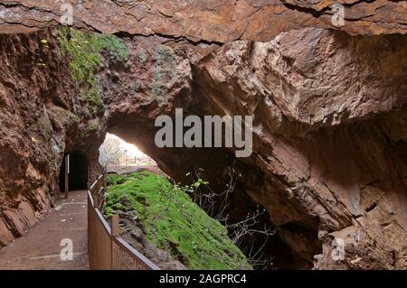 Monument naturel -Mina la Jayona-, Fuente del Arco, province de Badajoz, Estrémadure, Espagne, Europe. Banque D'Images