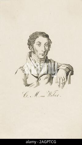 Carl Maria von Weber (1786-1826). Musée : collection privée. Auteur : anonyme. Banque D'Images