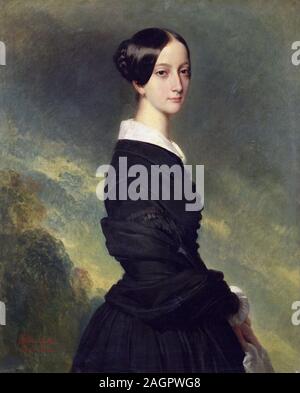 Portrait de Francisca du Brésil (1824-1898). Musée : Musée de l'histoire de la France, Le Château de Versailles. Auteur : Franz Xavier Winterhalter. Banque D'Images