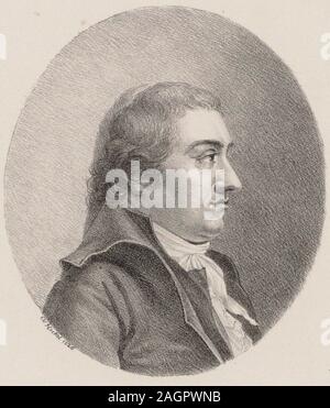 Portrait du compositeur Johann Rudolf Zumsteeg (1760-1802). Musée : collection privée. Auteur : Johann Christoph Heckel. Banque D'Images