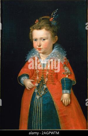 Eleonora Gonzaga (1598-1655) à l'âge de deux ans. Musée : château d'Ambras, Innsbruck. Auteur : Pieter Paul Rubens. Banque D'Images
