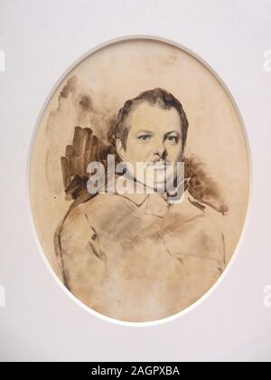 Portrait d'Honoré de Balzac (1799-1850). Musée : Musée des Beaux-Arts de Tours. Auteur : ACHILLE DEVERIA. Banque D'Images