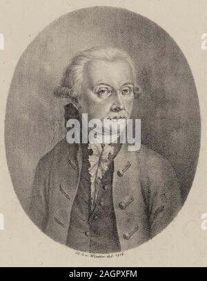 Portrait de Leopold Mozart (1719-1787). Musée : collection privée. Auteur : Heinrich Eduard von l'hiver. Banque D'Images