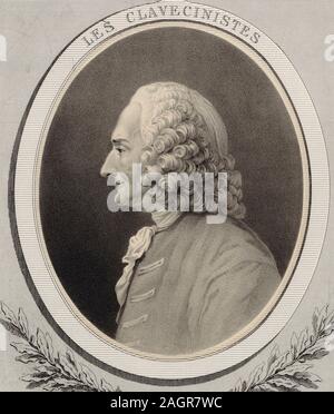 Portrait du compositeur Jean-Philippe Rameau (1683-1764). Musée : collection privée. Auteur : ALFRED LEMOINE. Banque D'Images