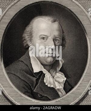 Portrait du compositeur Johann Friedrich Reichardt (1752-1814). Musée : collection privée. Auteur : Susanne Henry. Banque D'Images