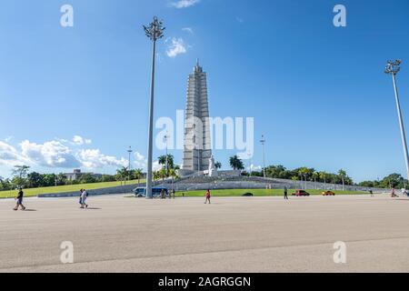 Place de la révolution et mémorial José Martí à la Havane, Cuba Banque D'Images
