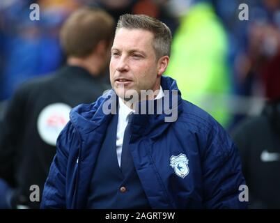 Cardiff, Pays de Galles, Royaume-Uni.. Dec 21, 2019. Championnat de football anglais, la ville de Cardiff contre Preston North End ; Neil Harris, gestionnaire de la ville de Cardiff - strictement usage éditorial uniquement. Pas d'utilisation non autorisée avec l'audio, vidéo, données, listes de luminaire, club ou la Ligue de logos ou services 'live'. En ligne De-match utilisation limitée à 120 images, aucune émulation. Aucune utilisation de pari, de jeux ou d'un club ou la ligue/player Crédit : publications Plus Sport Action Images/Alamy Live News Banque D'Images