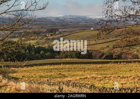 La neige a couvert Holwick est tombé de Teesdale, Snaisgill Banque D'Images