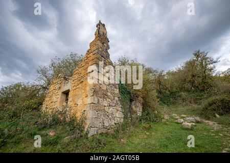 Villamardones, Parque Natural de Valderejo , municipio de Valdegovía, Alava, Pays Basque, Espagne. Banque D'Images