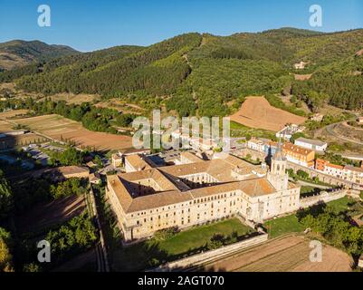 Real Monasterio de San Millán de Yuso, mandado construir en el año 1053 por el Rey García Sánchez III de Navarre, San Millán de la Cogolla, La Rioja, Espagne. Banque D'Images