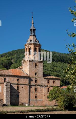 Real Monasterio de San Millán de Yuso, mandado construir en el año 1053 por el Rey García Sánchez III de Navarre, San Millán de la Cogolla, La Rioja, Espagne. Banque D'Images