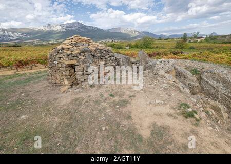 Dolmen de San Martín, neolítica época, Laguardia, Alava, Pays Basque, Espagne. Banque D'Images