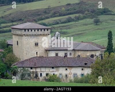 Conjunto Monumental de Ayala, Quejana, Alava, Pays Basque, Espagne. Banque D'Images