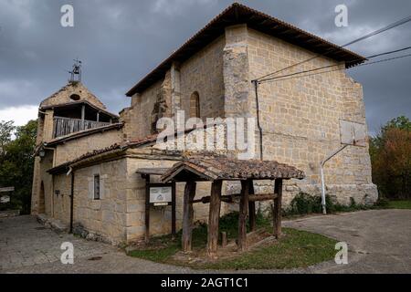 La Lastra, Parque Natural de Valderejo , municipio de Valdegovía, Alava, Pays Basque, Espagne. Banque D'Images