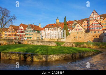 Dans Häuserzeile • Schwäbisch Hall, Bade-Wurtemberg, Allemagne Banque D'Images