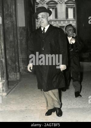 Le premier ministre italien Amintore Fanfani, Italie 1961 Banque D'Images