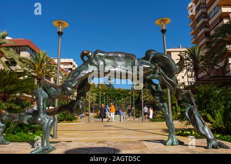 Dali Art moderne sculpture, Avenida del Mar Marbella. La province de Malaga Costa del Sol. Andalousie Le sud de l'Espagne, Europe Banque D'Images