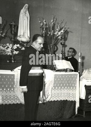 Homme politique italien Urbano Cioccetti, Maire de Rome, Italie 1960 Banque D'Images