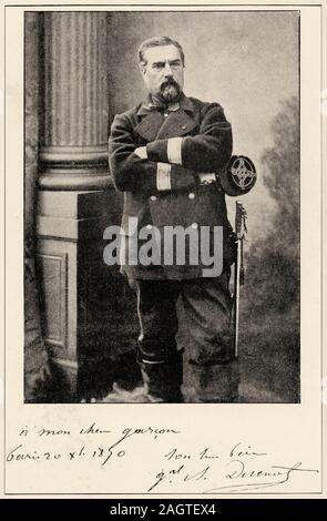 Portrait du général Ducrot, commandant la 2e plus grande armée de Paris. Le siège de Paris, entre le 19 septembre 1870 et le 28 janvier 1871, et le con Banque D'Images