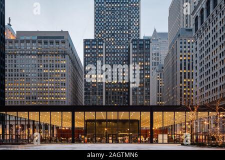 Bureau de poste Loop Station conçu par Mies Van Der Rohe Banque D'Images